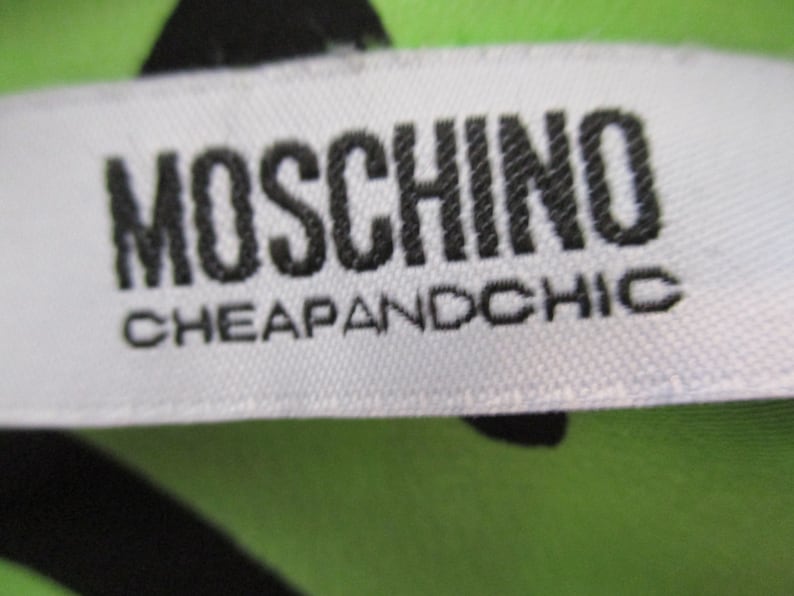 1990 Moschino Dress Punk Zebra Cheap Chic