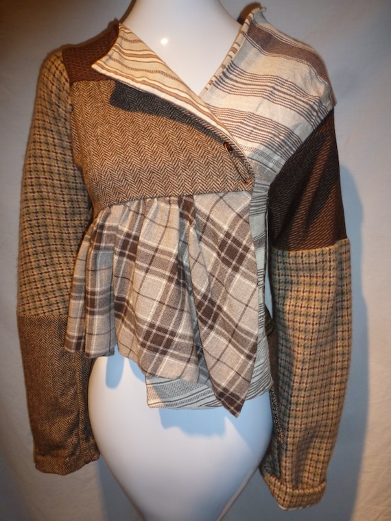 90's Patchwork Marni Grunge Jacket Earth Tones Ita