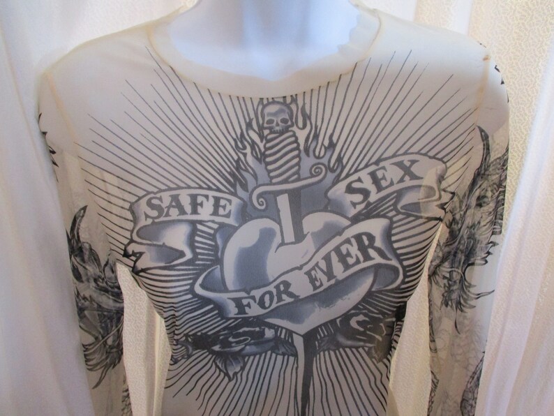 HOLD 1990's Jean Paul Gaultier Safe Sex Forever Tattoo Etsy