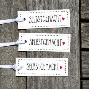 36x étiquettes cadeaux maison