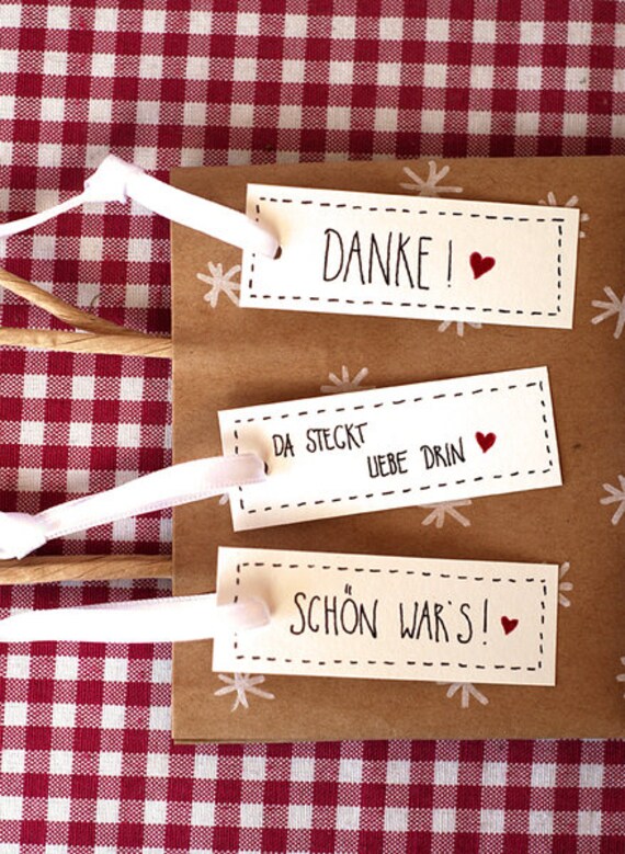 36x Danke . Schön wars . Da steckt Liebe drin . Etsy