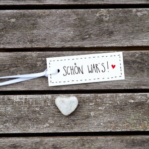 36x Schön war's! . Geschenkanhänger  . Gifttags . Papeterie . Geschenk . Geburtstag . Anhänger . Hochzeit . Jubiläum . Fest