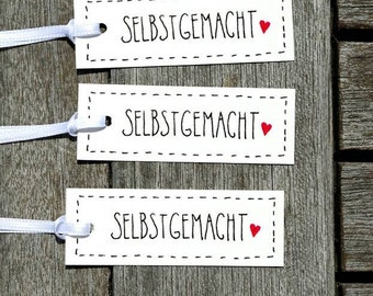 12x SELBSTGEMACHT. GESCHENKANHÄNGER . Gifttags . Papeterie . Geschenk . Geburtstag . Anhänger . Hochzeit . Jubiläum  . Feier . Weihnachten