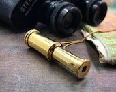 Binoculars, pendant, telescope necklace, spyglass, vintage charm