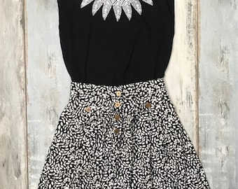 Midi skirt, midi skirt,100% cotton