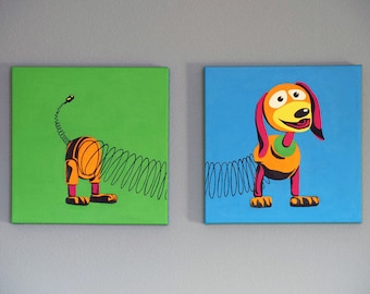 Slinky Dog, Toy Story - Acrylic Pop Art