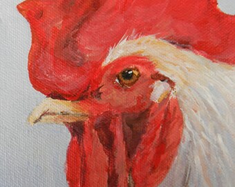 Barney  Rooster Digital Reproduction Print of Original Artwork by Jonnie J. Baldwin