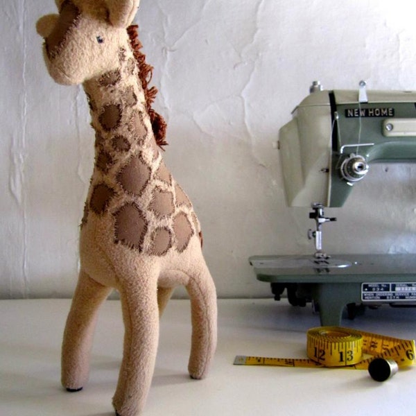 Giraffe Plushie, Giraffe Stuffed Animal, Giraffe Toy, Soft Sculpture - Melba the Giraffe