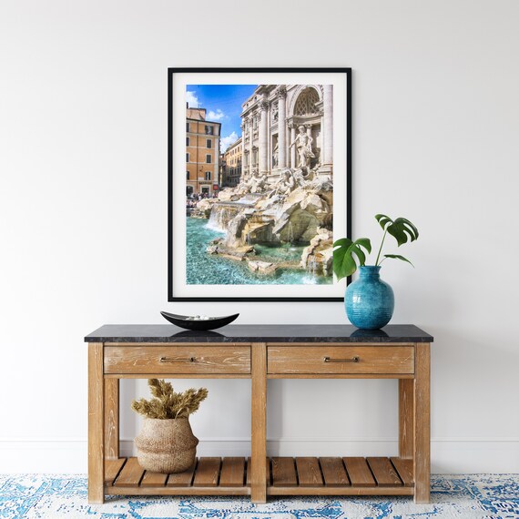 Trevi Fountain Photo Print, Rome, Italy, Italian Decor
