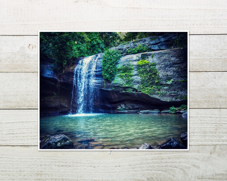 Waterfall Photography Print, Sunshine Coast Queensland, Australian Prints, Nature Wall Art image 6