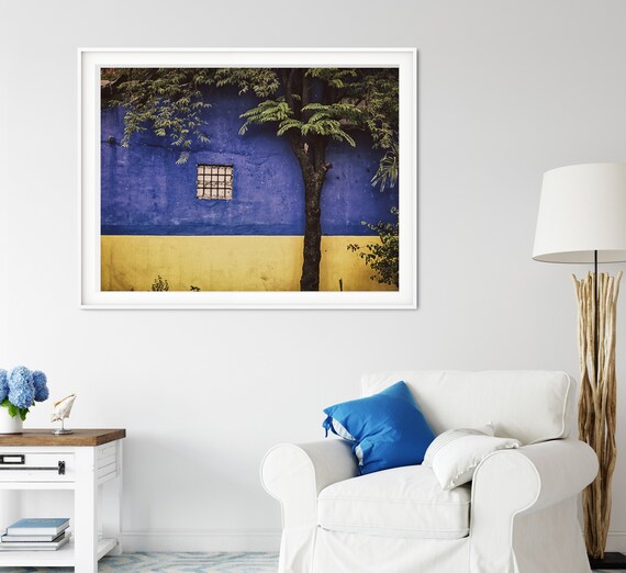 Blue And Yellow Window Photo Print, Philippines Print, South East Asia, Travel Art