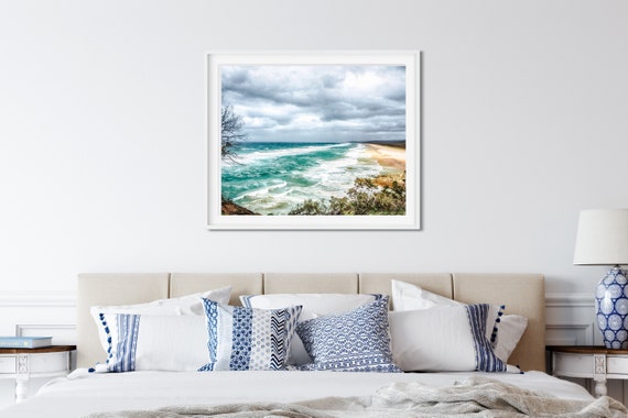 Beach Landscape Photo Print, North Stradbroke Island, Queensland, Coastal Wall Art