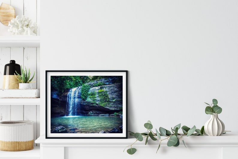 Waterfall Photography Print, Sunshine Coast Queensland, Australian Prints, Nature Wall Art image 3