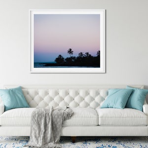 Pastel Sunset Photo Print, Corn Island, Nicaragua, Silhouette Art image 3