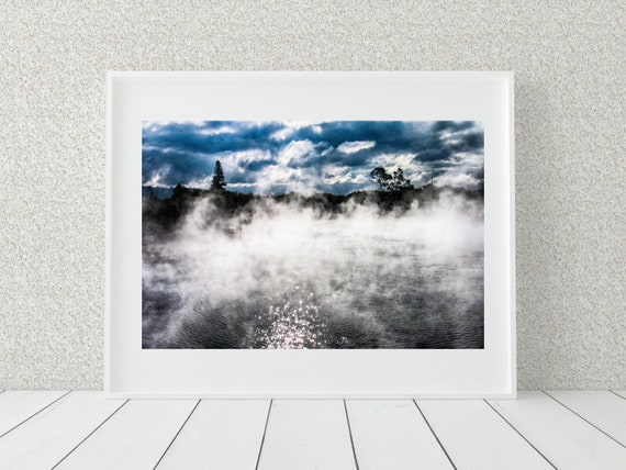 Thermal Springs Photo Print, Rotorua, New Zealand, Nature Art