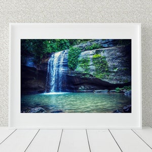 Waterfall Photography Print, Sunshine Coast Queensland, Australian Prints, Nature Wall Art image 5