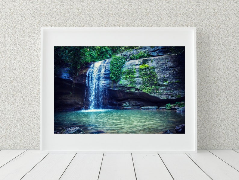 Waterfall Photography Print, Sunshine Coast Queensland, Australian Prints, Nature Wall Art image 5