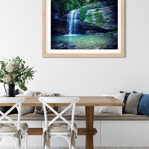 Waterfall Photography Print, Sunshine Coast Queensland, Australian Prints, Nature Wall Art image 4