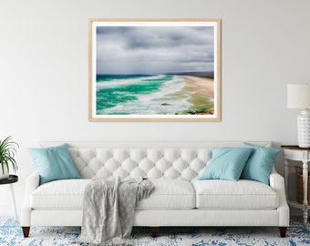 Beach Landscape Photo Print, North Stradbroke Island, Queensland, Coastal Wall Art