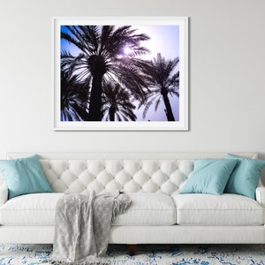 Palm Tree Photo Print, Doha, Qatar, Tropical Wall Art