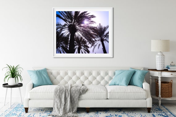 Palm Tree Photo Print, Doha, Qatar, Tropical Wall Art