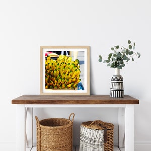 Banana Photo Print, El Salvador, Culinary Gifts, Kitchen Prints