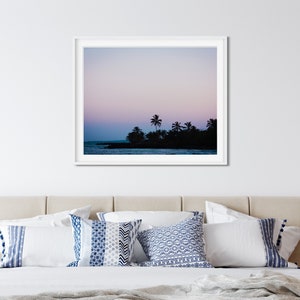 Pastel Sunset Photo Print, Corn Island, Nicaragua, Silhouette Art image 4