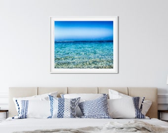 Blue Ocean Print, Bali, Indonesia, Coastal Wall Art