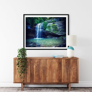 Waterfall Photography Print, Sunshine Coast Queensland, Australian Prints, Nature Wall Art image 2