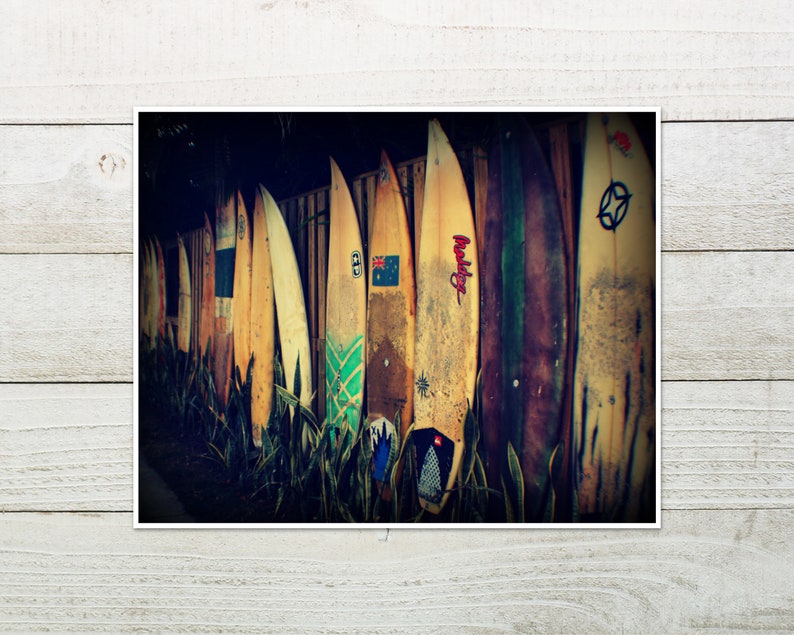 Australian Surfboard Photo Print Surf Decor Surfboard Wall Etsy