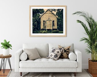 Country Church Photo Print, Queensland, Australia, Church Wall Decor