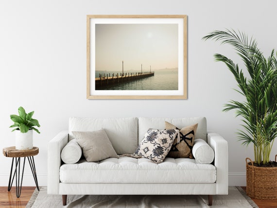 Lake Michigan Photo Print, Chicago, Illinois, Jetty Wall Art