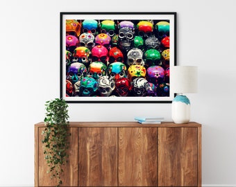 Day Of The Dead Photo Print, Mexico Photography, Sugar Skull Art, Oaxaca Print