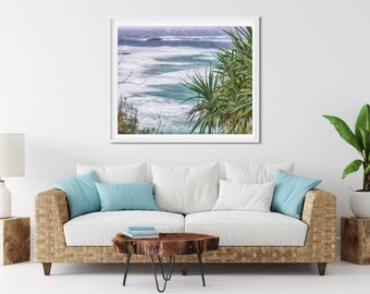 Beach Landscape Photo Print, North Stradbroke Island, Queensland, Beach Themed Decor