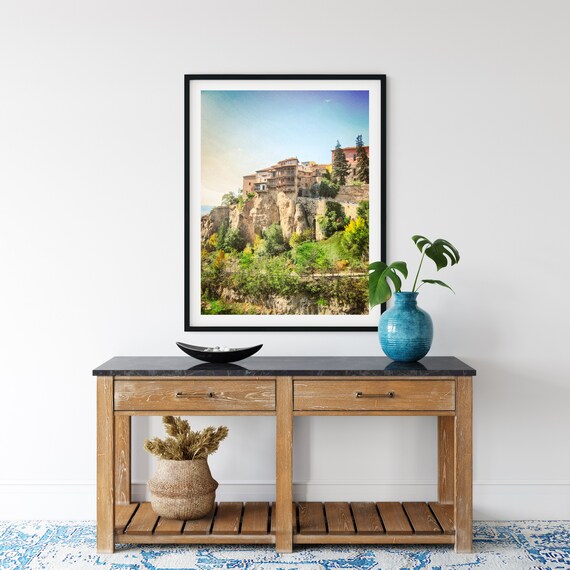 Old Town Photo Print, Hanging Houses, Cuenca, Spain, Travel Art