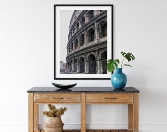 Roman Colosseum Photo Print, Rome, Italy, Ancient Rome Architectural Prints