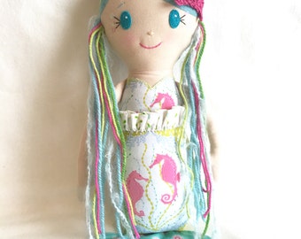 MerMae, Mer Mae, mermaid doll, seahorse, Mo Bedell, Full Moon Lagoon