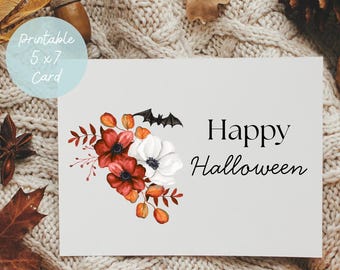 Printable Halloween Card | Happy Halloween Card