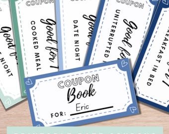 Regalos imprimibles: Cupones para parejas imprimibles