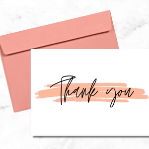 Thank you cards set of 12 | Thank you cards | Thank you cards baby shower | Thanks Card | Thank you card with envelope | Thank you notes