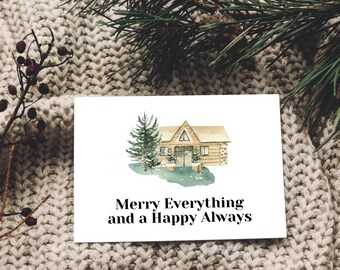 Merry Everything and Happy Always | Merry Everything Card | Printable Merry Christmas Card | Printable Christmas Card Merry Everything