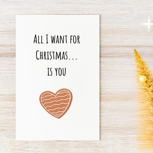 Tutto ciò che voglio per Natale sei tu Card / Tutto ciò che voglio per Natale sei tu Card Printbale / Biglietto di Natale stampabile Tutto ciò che voglio per Natale