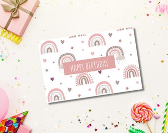 Printable Birthday Cards Kids (Digital Download)