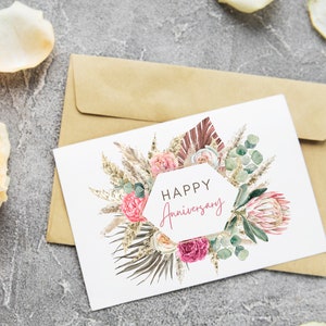 Printable Anniversary Card for Wife | Printable Anniversary Card for Parents | Anniversary Card for Couple | Wedding Anniversary Card