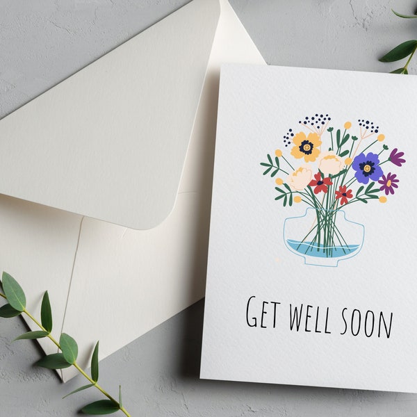 Get Well Card Printable | Get Well Soon Card Download | Get Well Soon Card Printable | Feel Better Soon Card | Feel Better Card | Get Well