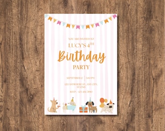 Canva Birthday Card Invitation Template