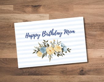 Printable Happy Birthday Mom | Cards for Mother