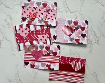 Handmade valentines | Set of valentines day cards | Assorted love card