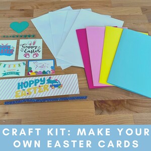 Ostern Basteln Kinder | Ostern Bastelset | Bastelset für Ostern | Osterkarten-Set | Osterkarten Handgemacht | Frohe Ostern Kartenset | Mache eine Karte