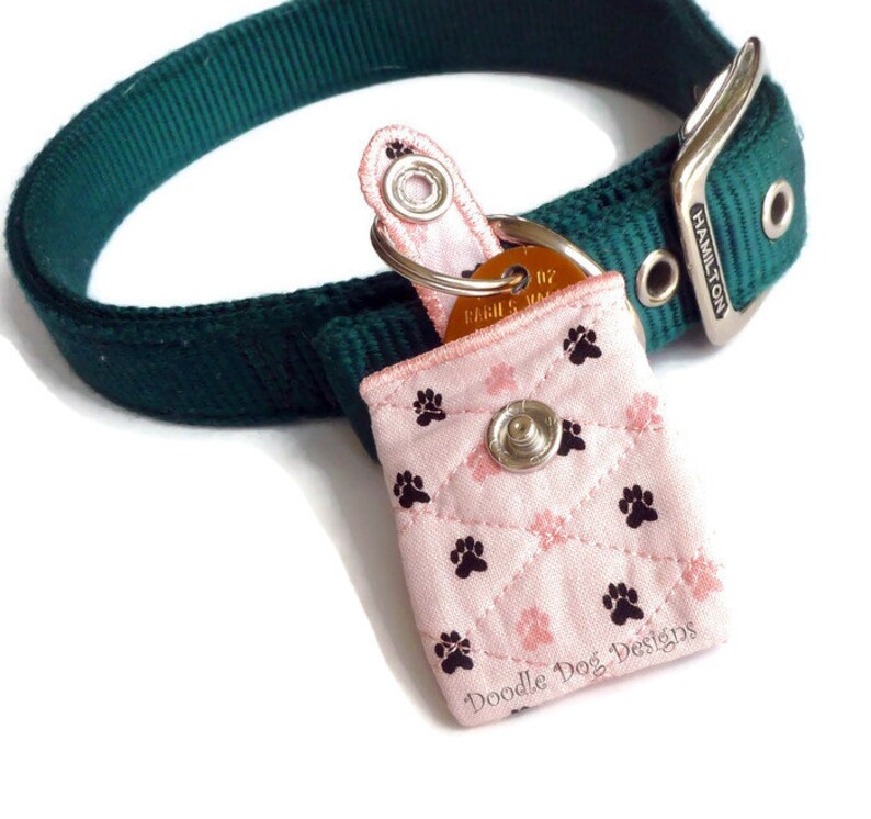 Custom Dog Tag Silencer Pet ID Tag Holder Dog Tag Pouch Etsy